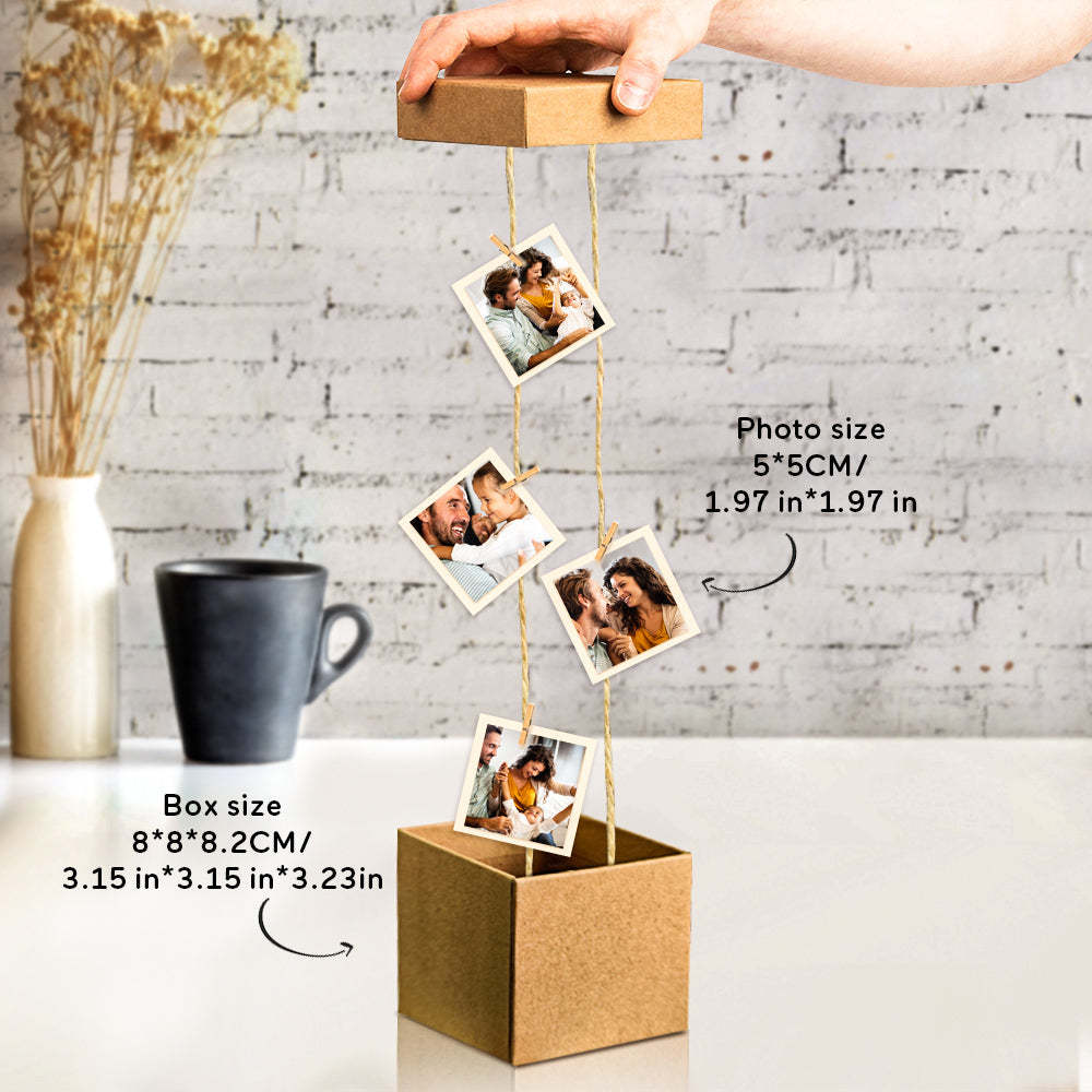 Personalized Pop Out Photo Box Gift for Family - soufeelus