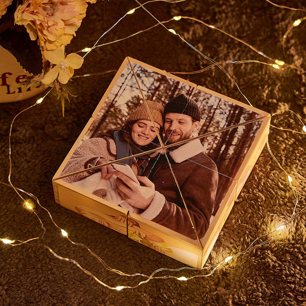 Custom Multiphoto Rubic's Cube Personalized Home Ornament Rubic's Cube - soufeelus