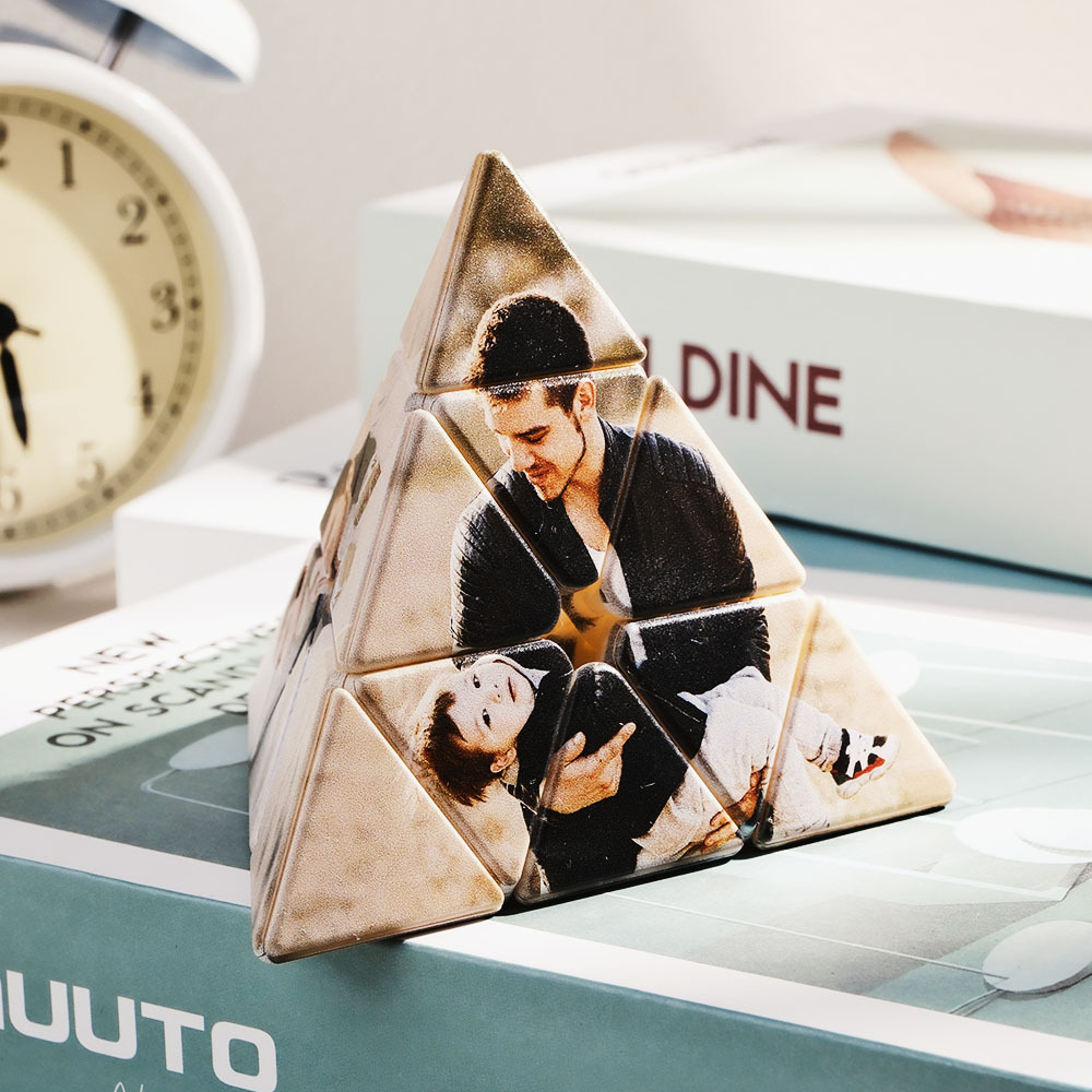 Custom 3D Rotatable Photo Magic Cube Personalized Multi Cube Photos Block Home Office Desk Decor for Boys Girls Friends - soufeelus