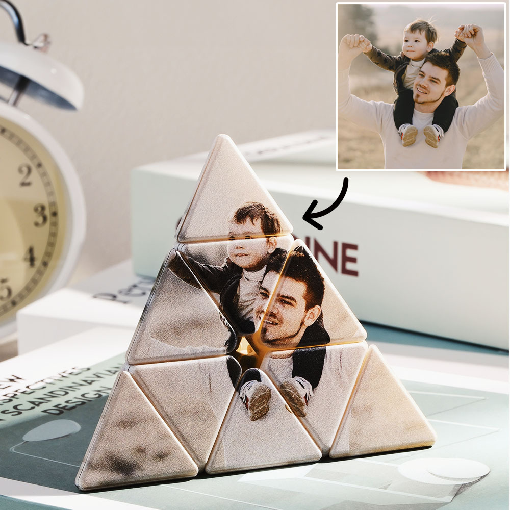 Custom 3D Rotatable Photo Magic Cube Personalized Multi Cube Photos Block Home Office Desk Decor for Boys Girls Friends - soufeelus