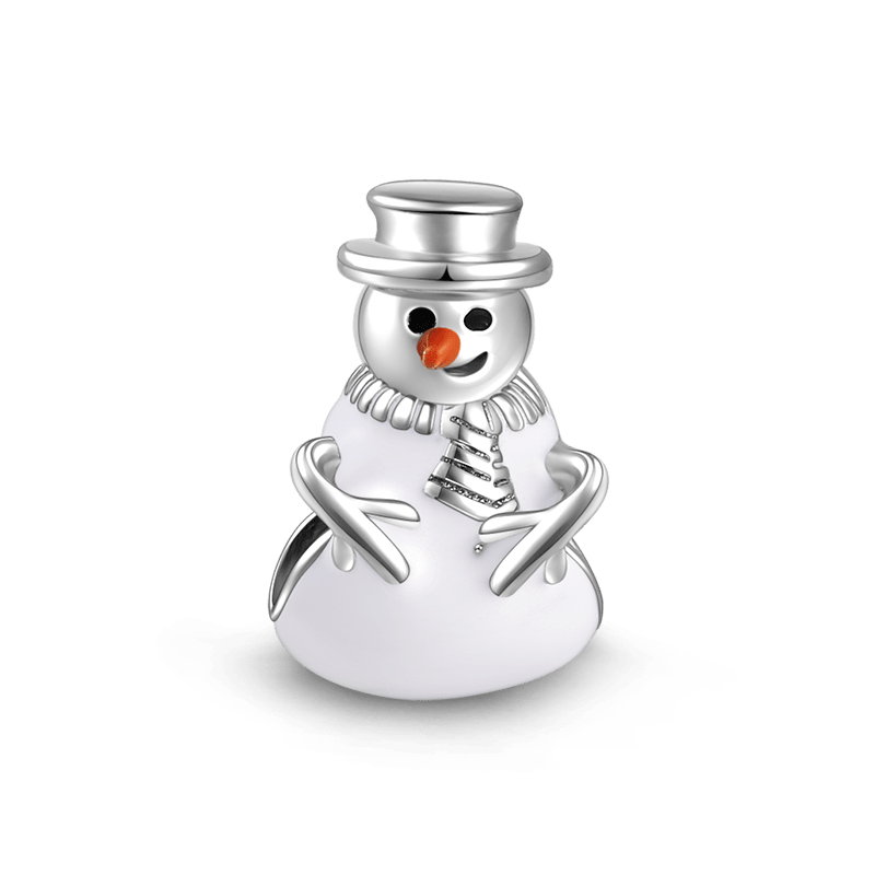 Snowman Charm Silver - soufeelus