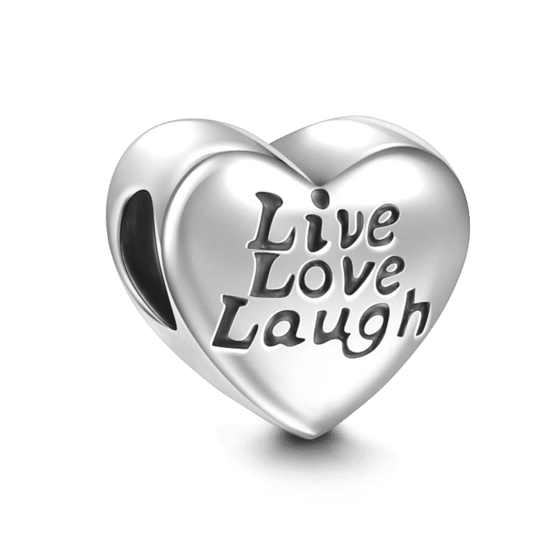 Live Love Laugh Charm Silver - soufeelus