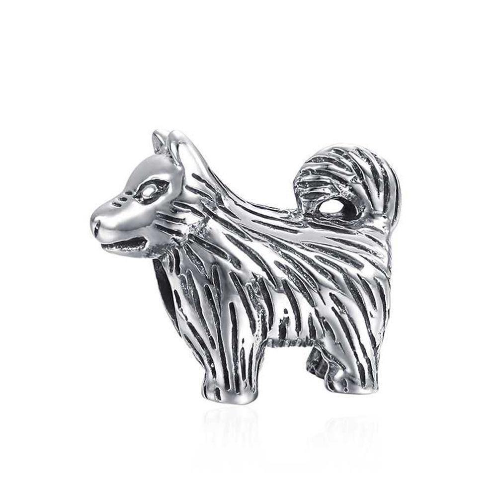 Cute Dog Charm Silver - soufeelus