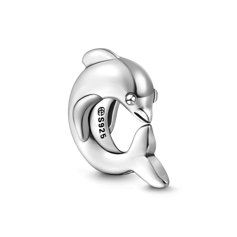 Lovely Dolphin Charm Silver - soufeelus