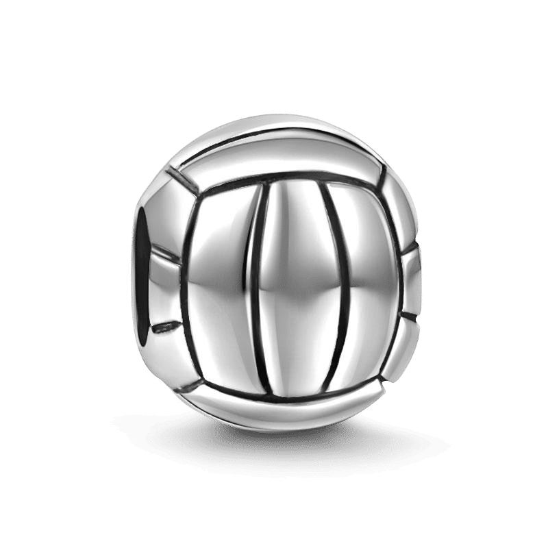 Volleyball Charm Silver - soufeelus