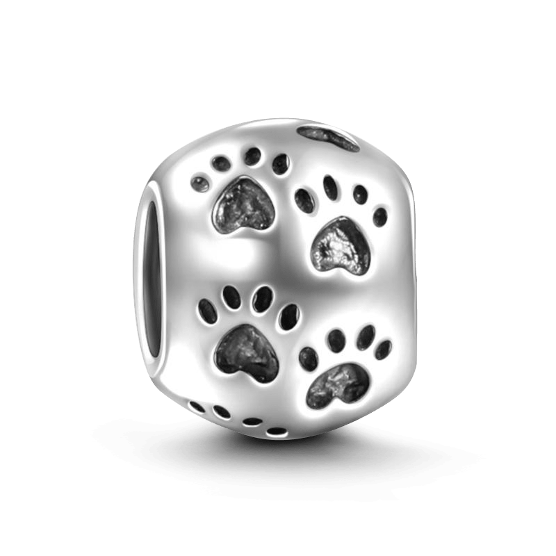 Paw Print Charm Silver - soufeelus