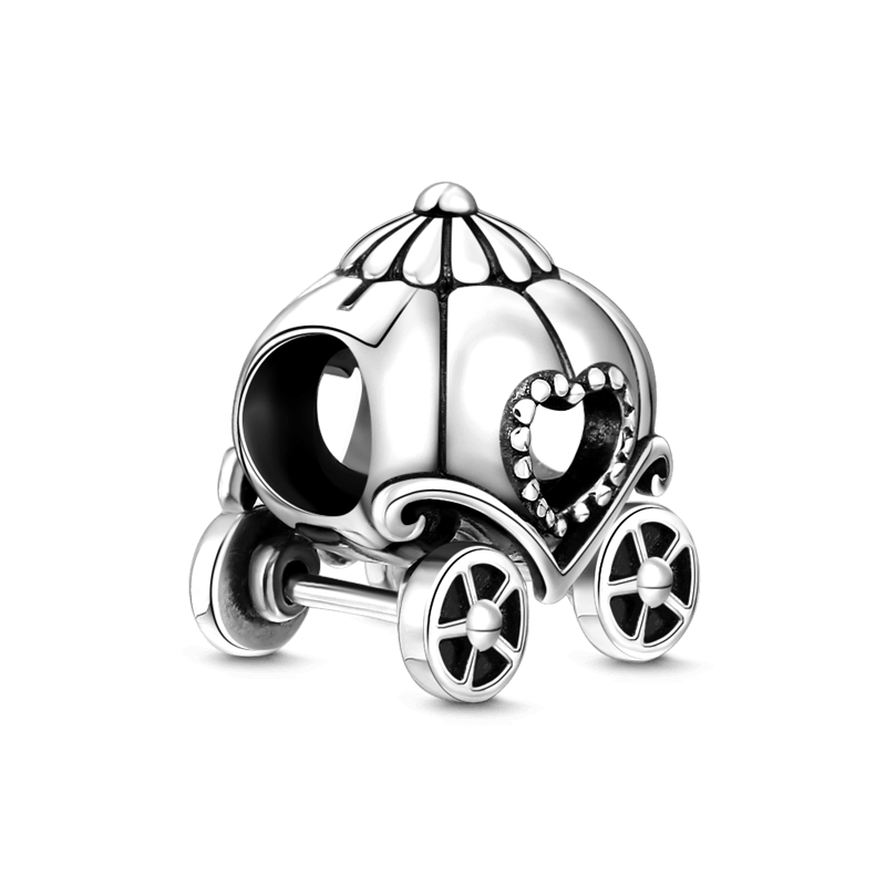 Pumpkin Coach Charm Silver - soufeelus