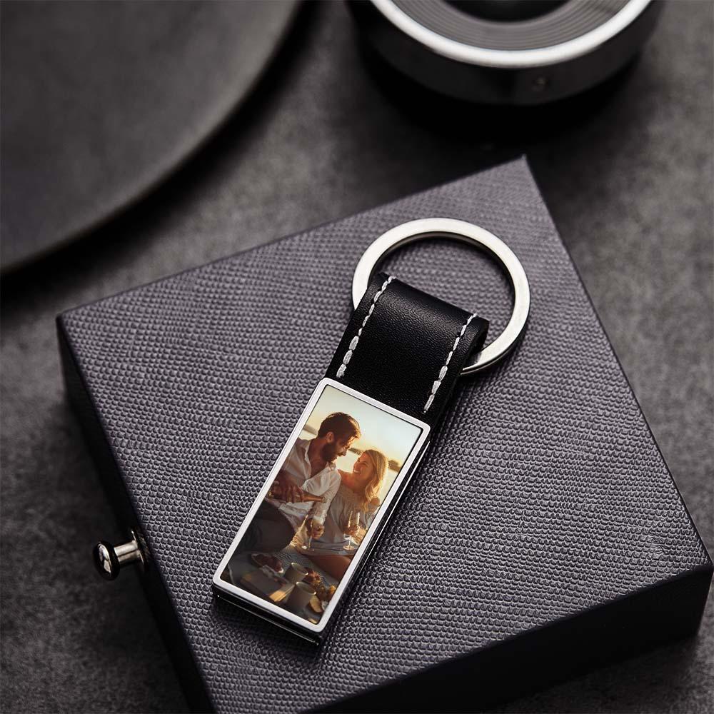 Scannable Spotify Code Song Photo Keychain Personalized Creative Gifts for Couples - soufeelus
