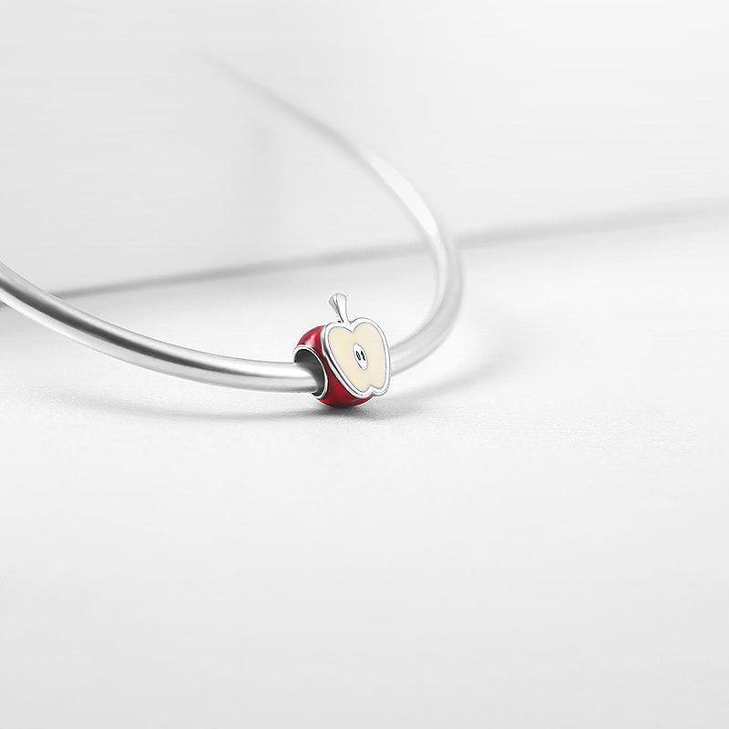 Red Apple Charm Silver - soufeelus