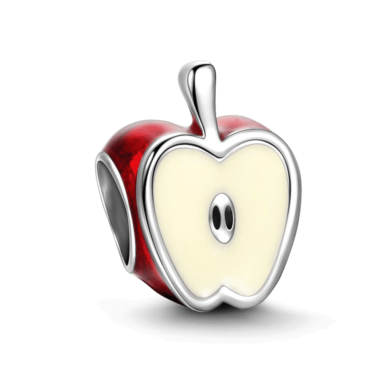 Red Apple Charm Silver - soufeelus