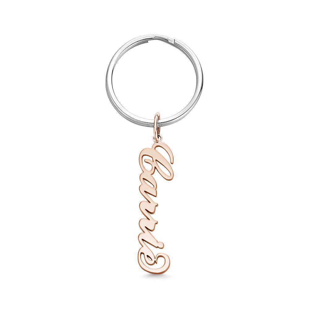 Custom Name Keychain Gold Plated - soufeelus