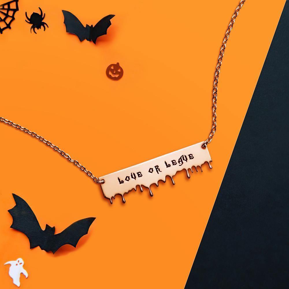 Custom Necklace Name Necklace for Gifts Rose Gold Plated - soufeelus