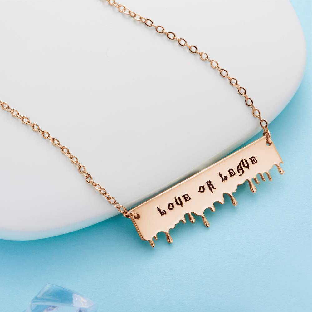 Custom Necklace Name Necklace for Gifts Rose Gold Plated - soufeelus