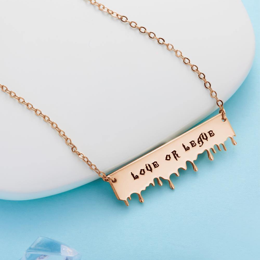 Custom  Necklace Name Necklace for Gifts Rose Gold Plated - soufeelus