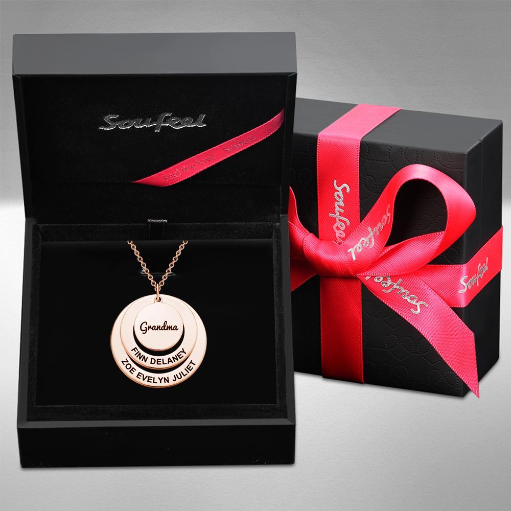 Engraved Necklace Name Necklace Memorial Gifts for Relatives