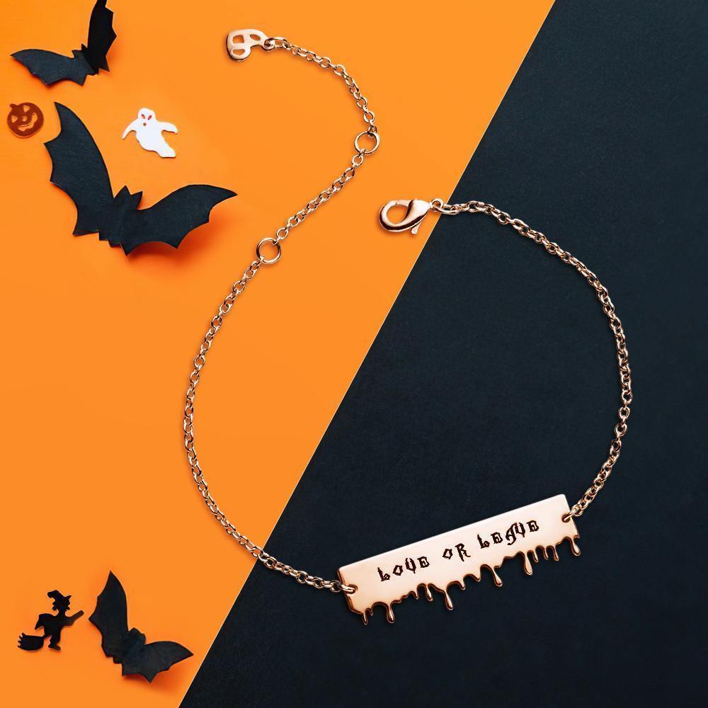 Custom Bracelet Name Bracelet Gifts Rose Gold Plated - soufeelus