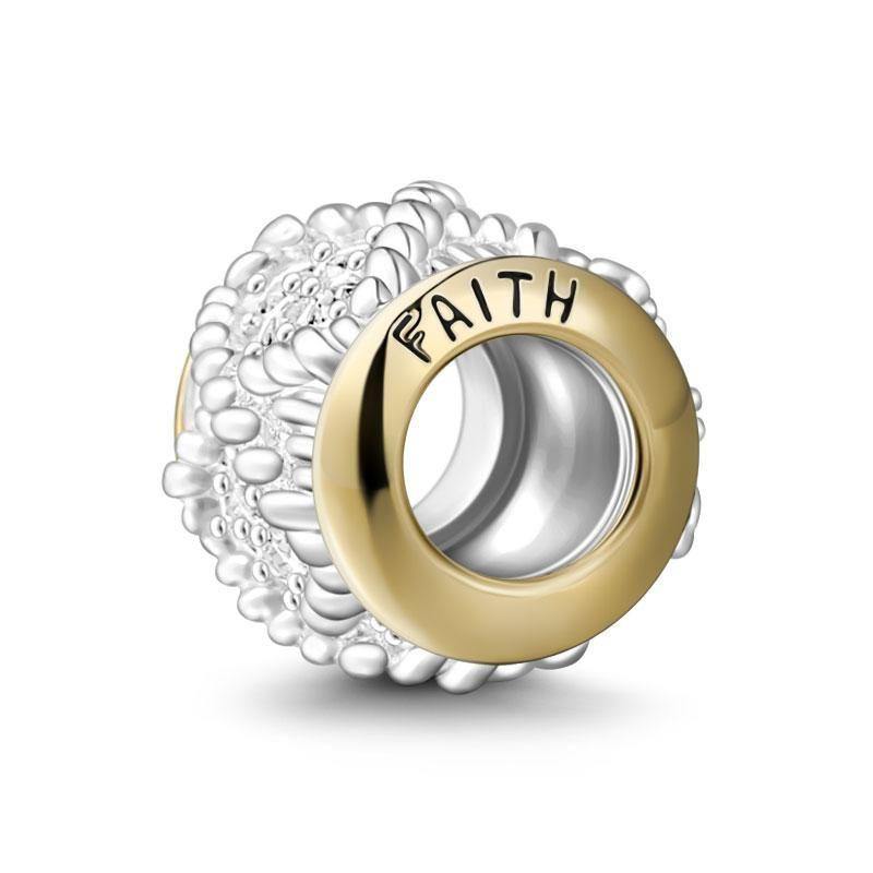 Faith Charm 14k Gold Plated - soufeelus