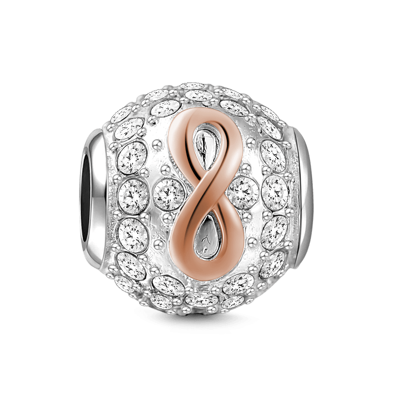 Love of Infinity Charm Rose Gold Silver - soufeelus