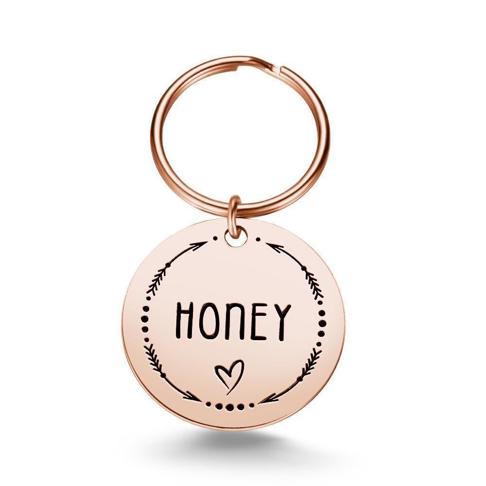 Custom Pet ID Tag for Dogs & Cat, Engraved Pet Tag, Stamped Pet ID, Personalised Pet Accessory and Pet Jewellery Rose Gold Plated - soufeelus