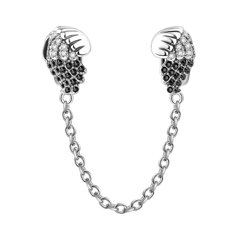 Conch Shells Charm Safety Chain Silver - soufeelus