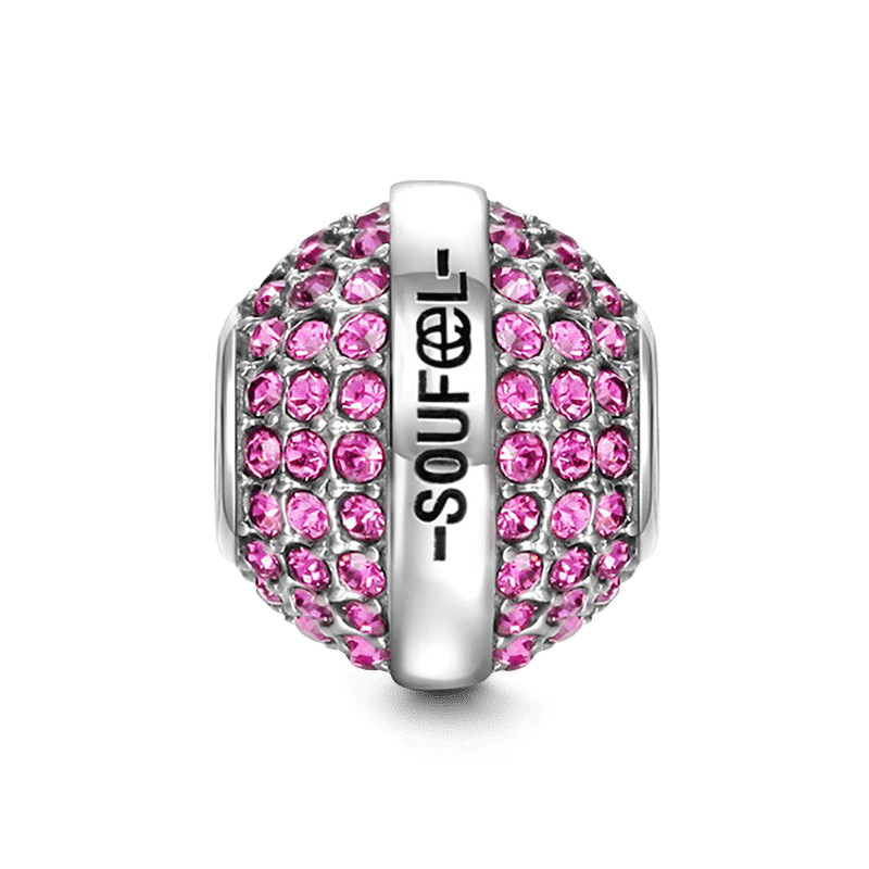 July Birthstone Soufeel Crystal Charm Silver - soufeelus