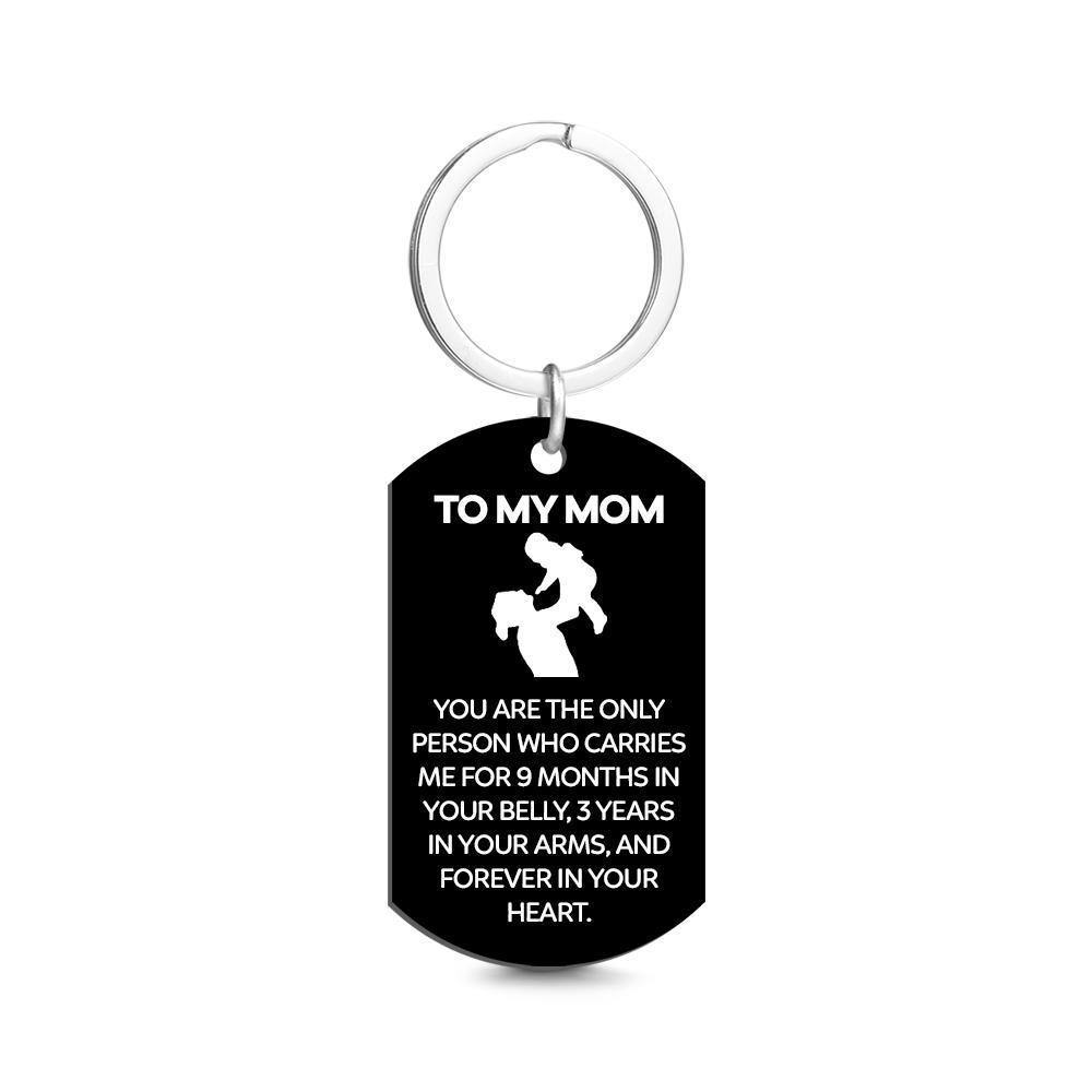 Engraved Tag Photo Keychain Mother's Day Gifts - soufeelus