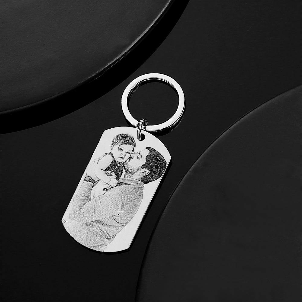 Custom Photo Tag Keychain No one can fix it Gifts for Dad - soufeelus