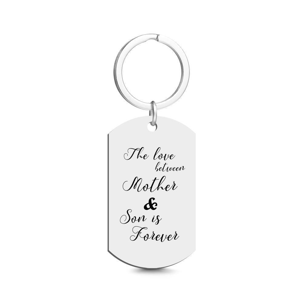 Custom Photo Tag Keychain Remember I love You DAD Gifts for Father's Day - soufeelus