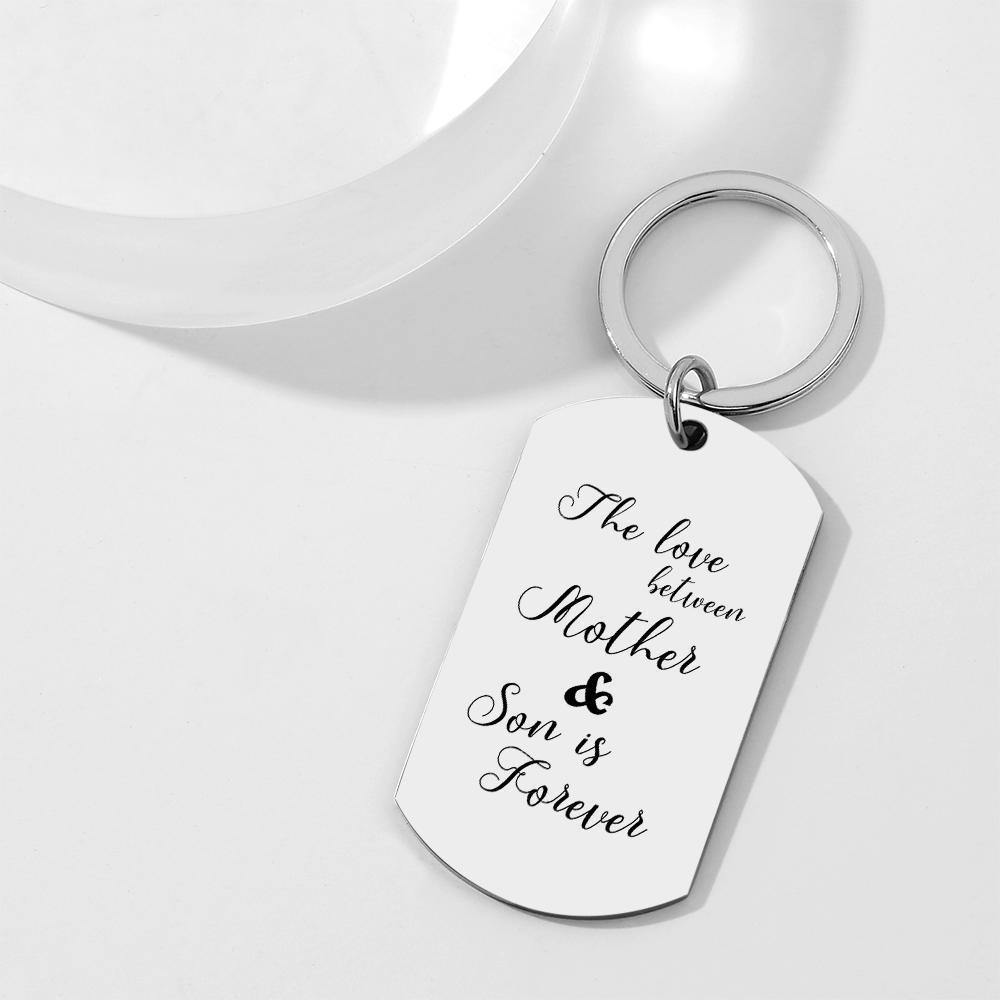 Custom Photo Tag Keychain Remember I love You DAD Gifts for Father's Day - soufeelus