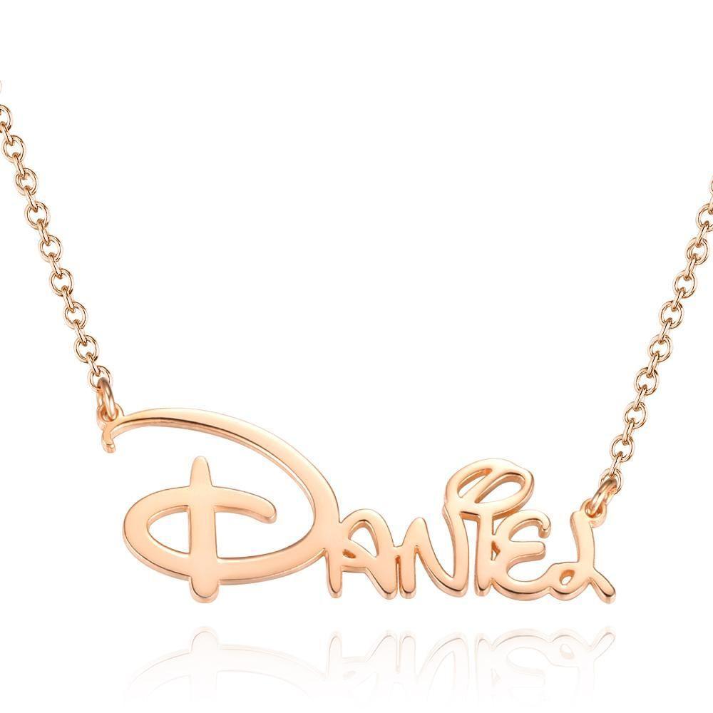 Personalized Name Necklace Special Font Custom Name Necklace Sidney Style Name Gift Silver