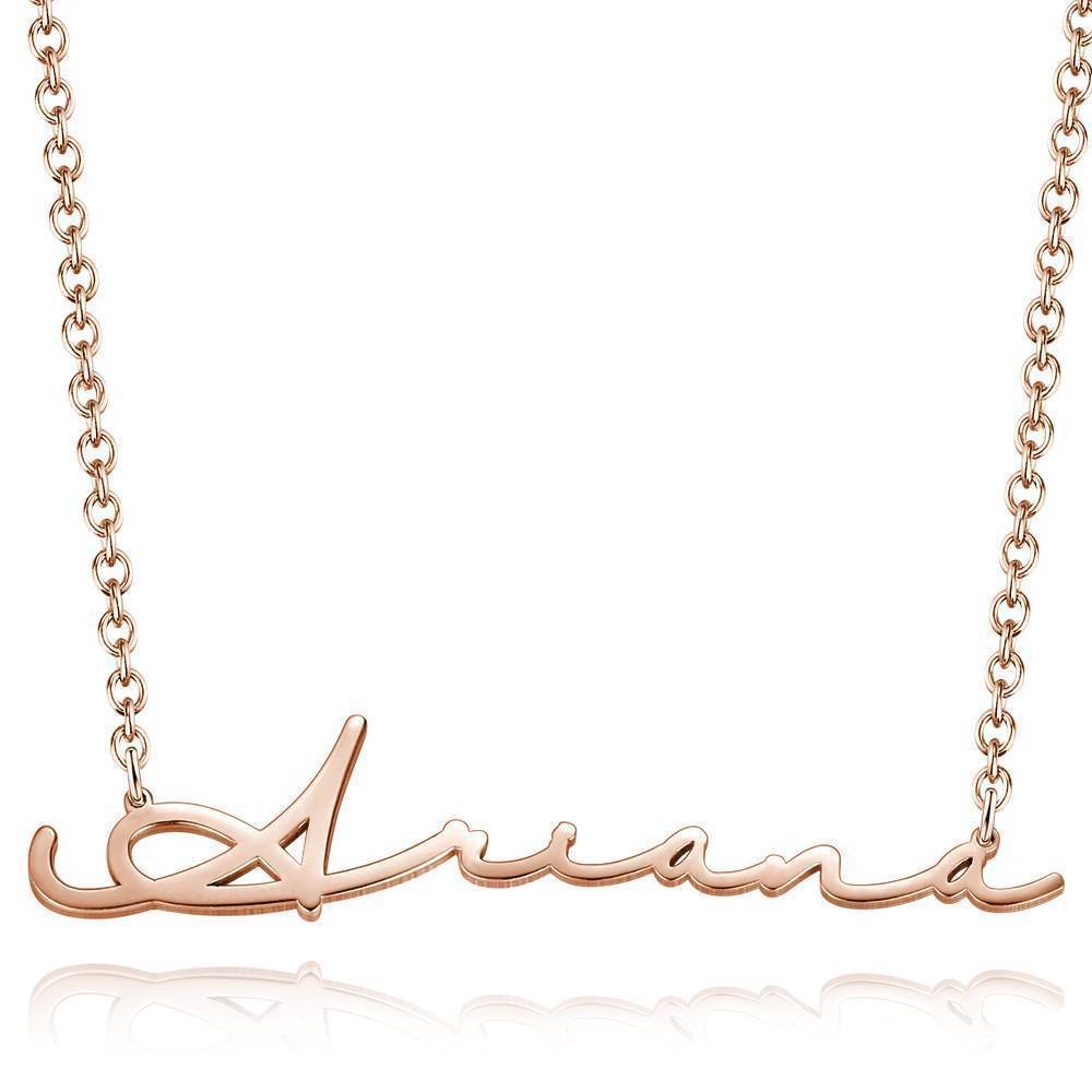 Signature Style Name Necklace, Unique Gifts Silver