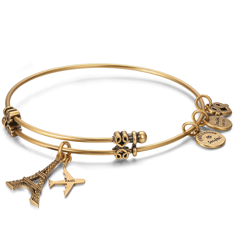 Romantic Paris Charm Bangle - soufeelus