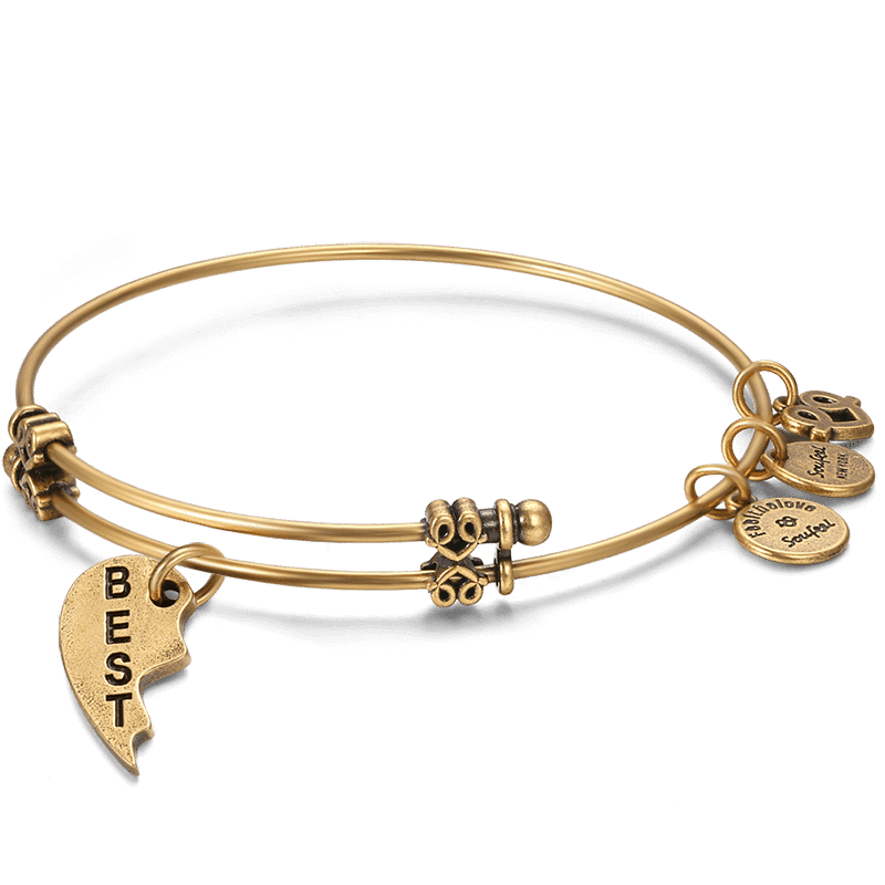 Best Charm Bangle Gold Plated - soufeelus