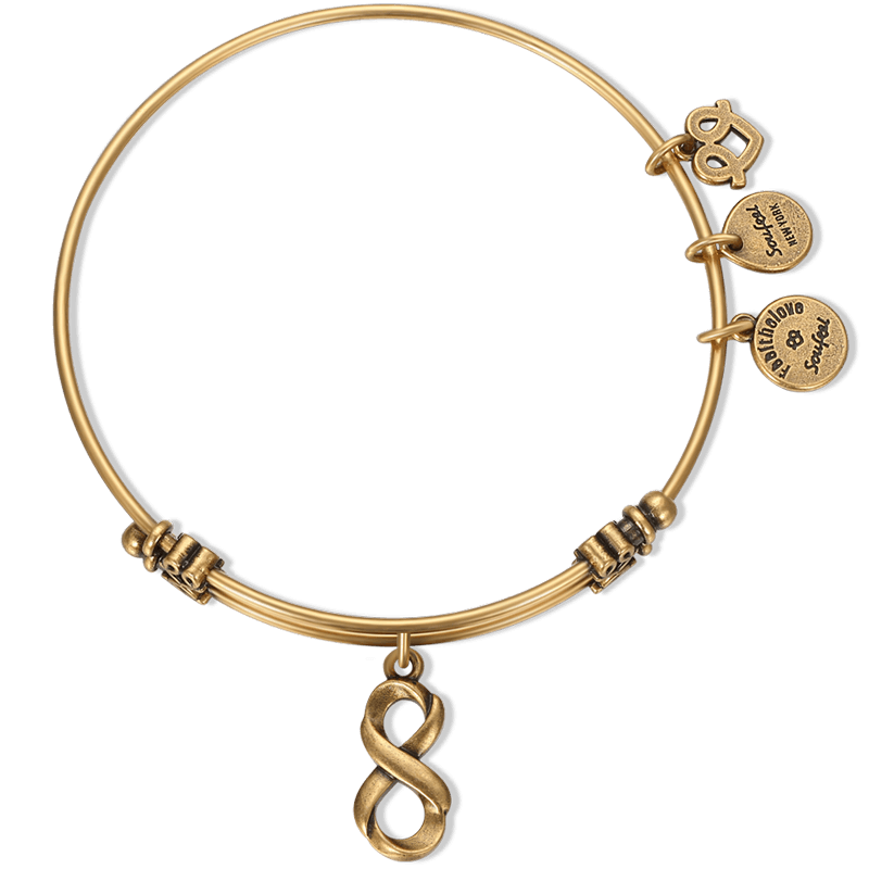 Infinity Love Charm Bangle - soufeelus