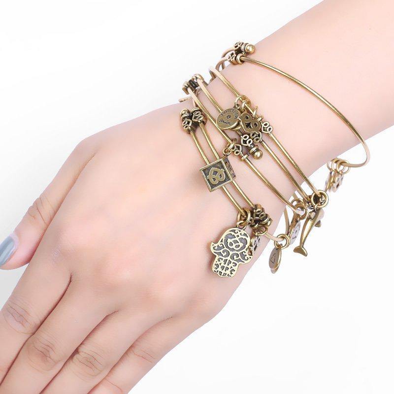 Infinity Love Charm Bangle - soufeelus