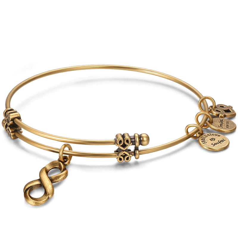 Infinity Love Charm Bangle - soufeelus