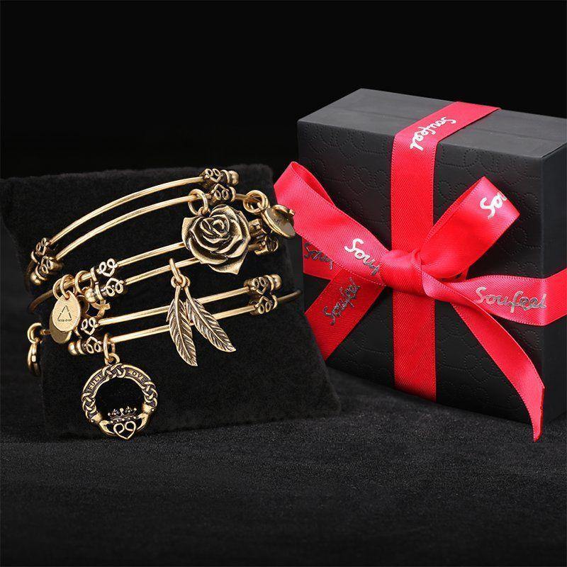 Best Charm Bangle Gold Plated - soufeelus