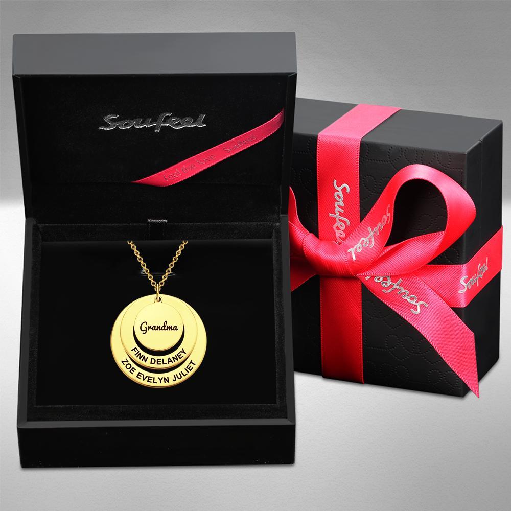 Engraved Necklace Name Necklace Memorial Gifts for Relatives