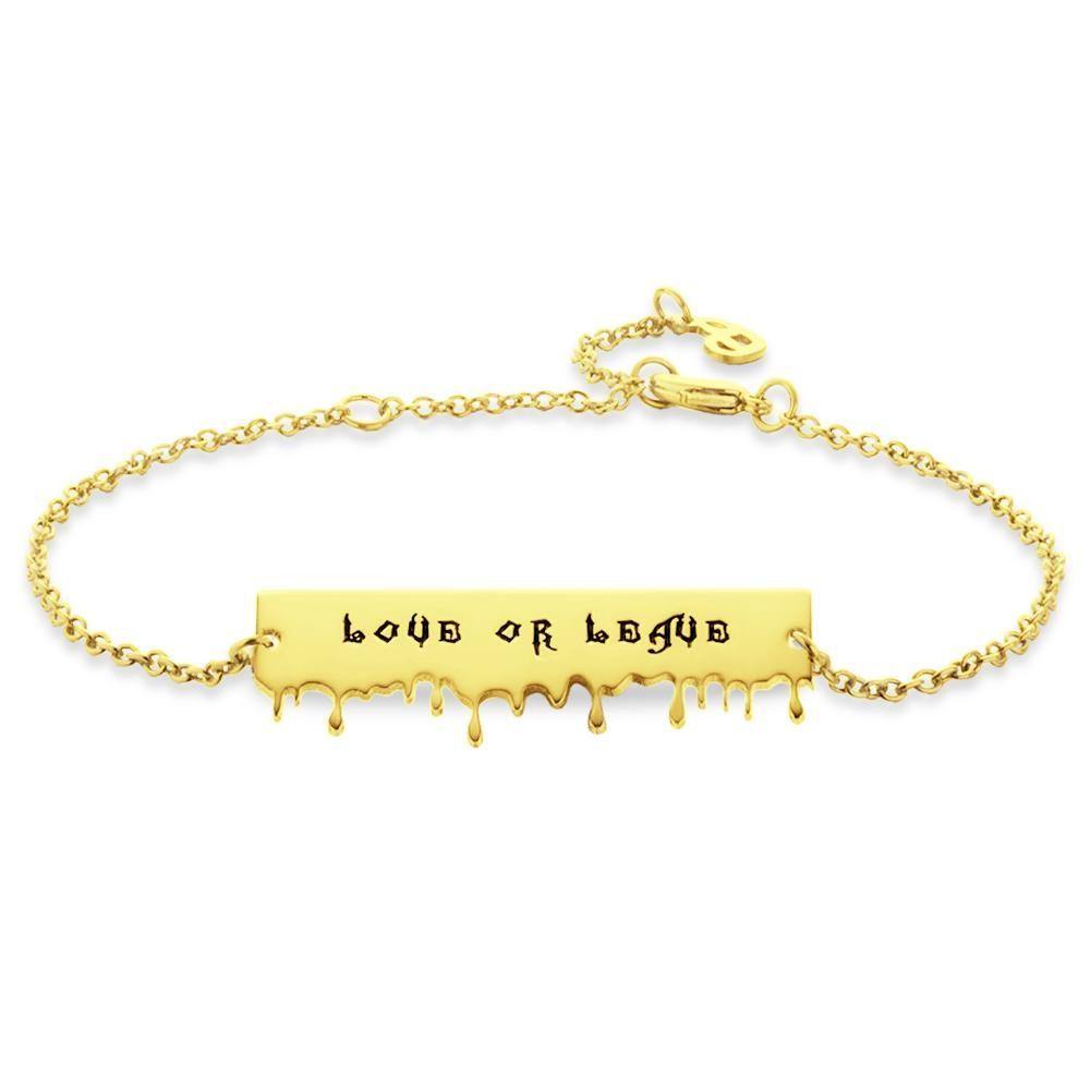 Name Bracelet Gifts for Girlfriend 14k Gold Plated - soufeelus
