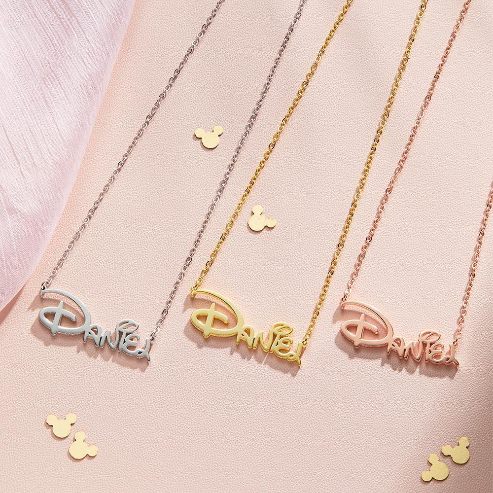 Personalized Name Necklace Personalized Lover Name Necklace Sidney Style Name Gift 14K Gold