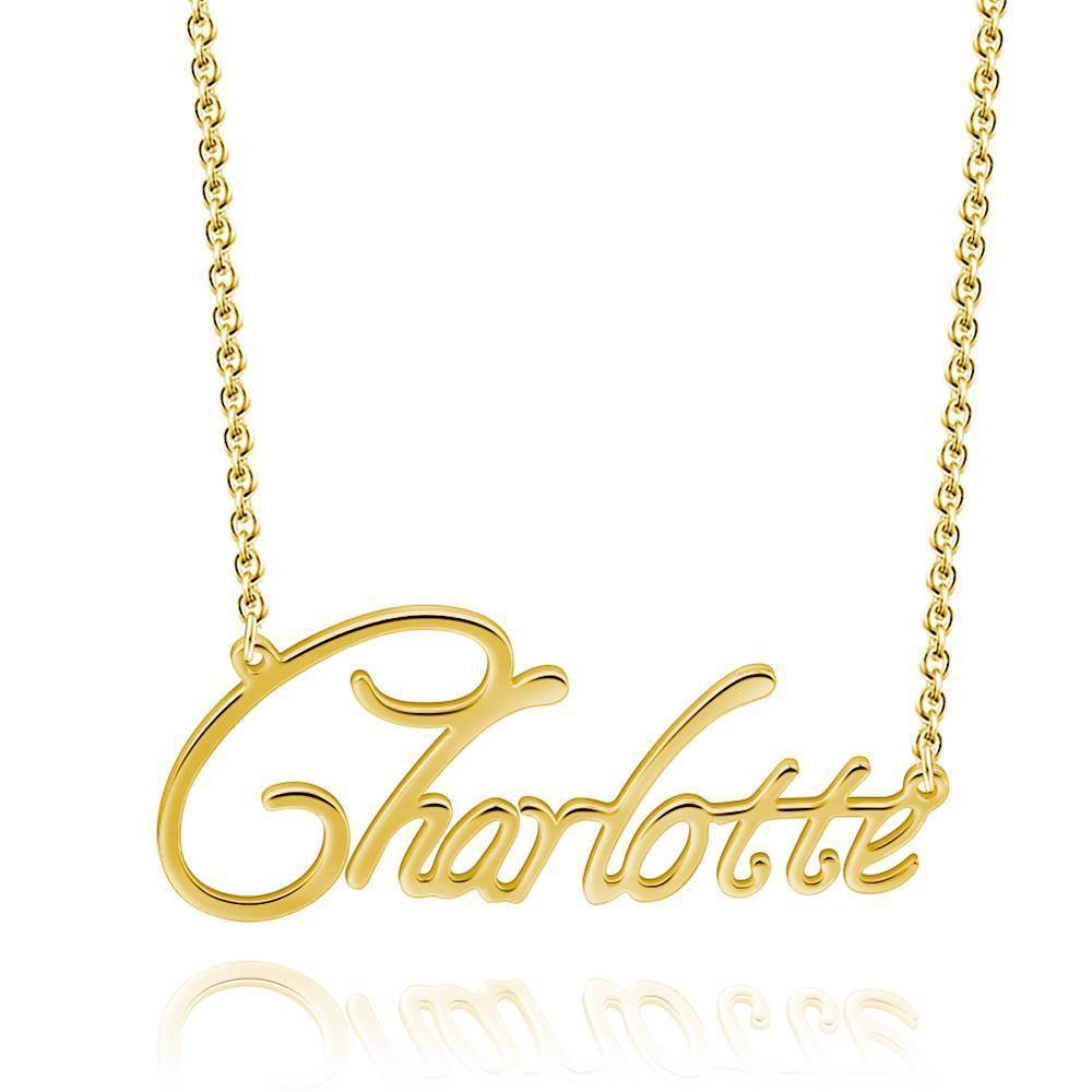 Personalized Name Necklace Silver - soufeelus