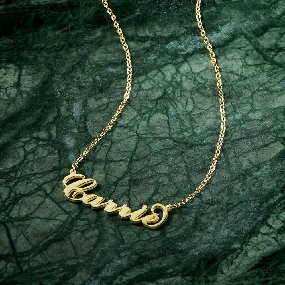 Soufeel Gold "Carrie" Style Name Necklace