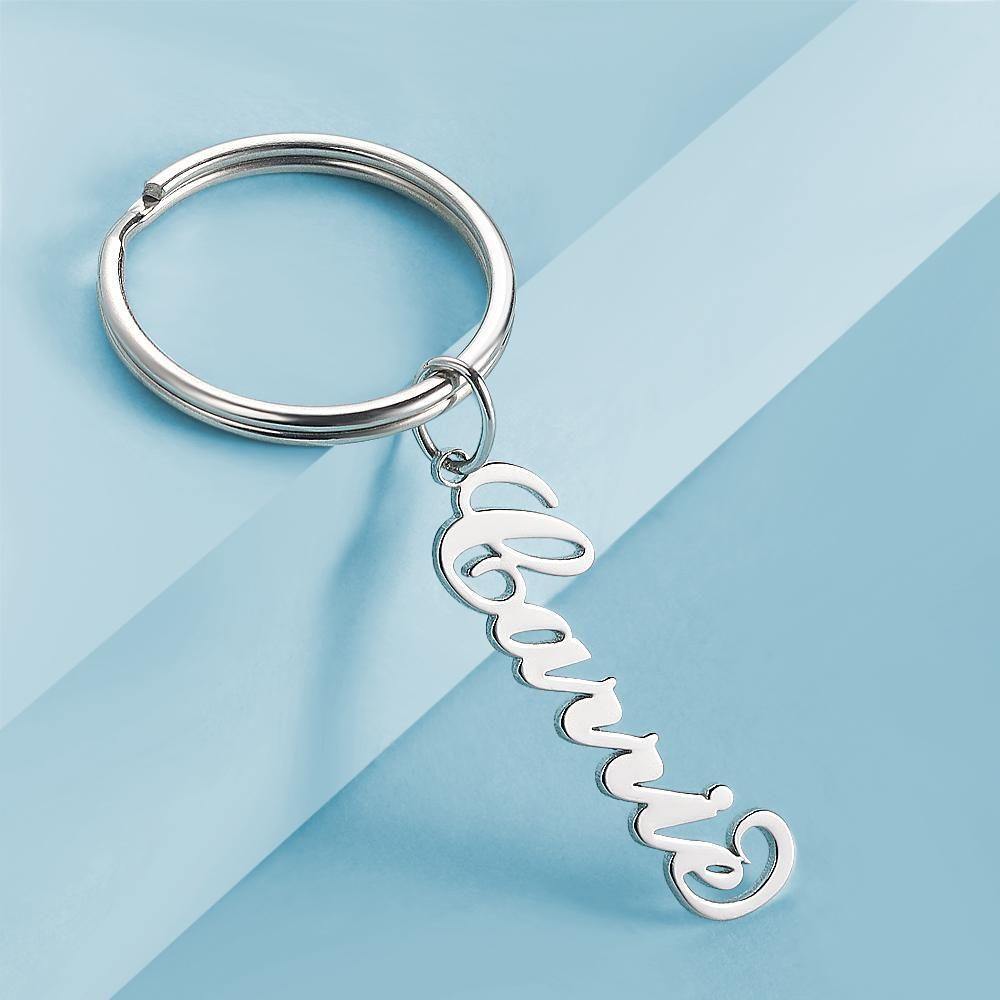 Custom Name Keychain Silver - soufeelus