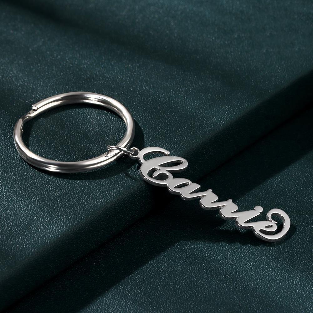 Custom Name Keychain Silver - soufeelus