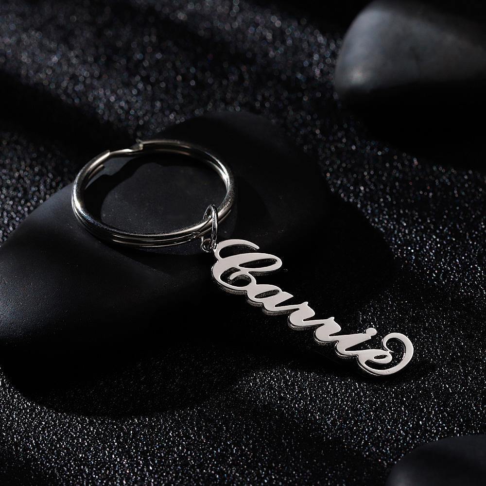 Custom Name Keychain Silver - soufeelus