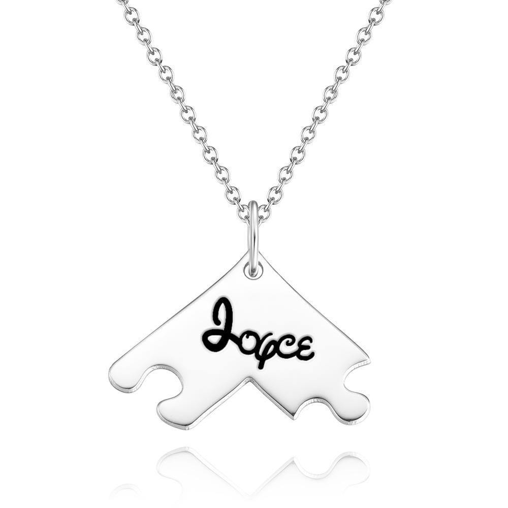 Engraved Necklace Custom Engraved Pendant Gift for Her, Rose Gold - soufeelus