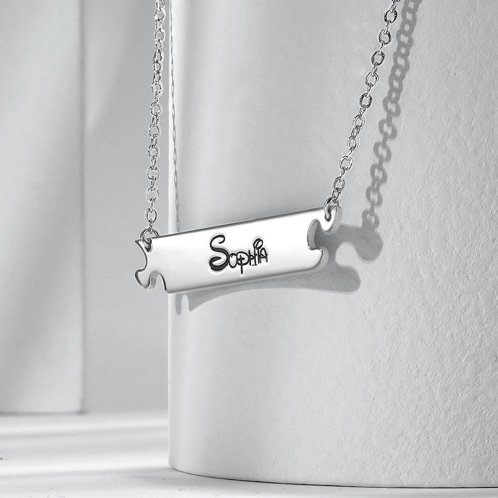 Engraved Necklace Personalized Name Necklace Anniversary Necklace - soufeelus