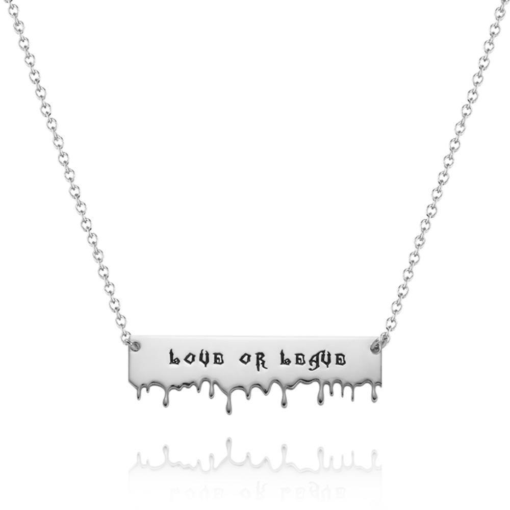 Engraved Necklace Gifts for Her Unique Gifts Silver - soufeelus