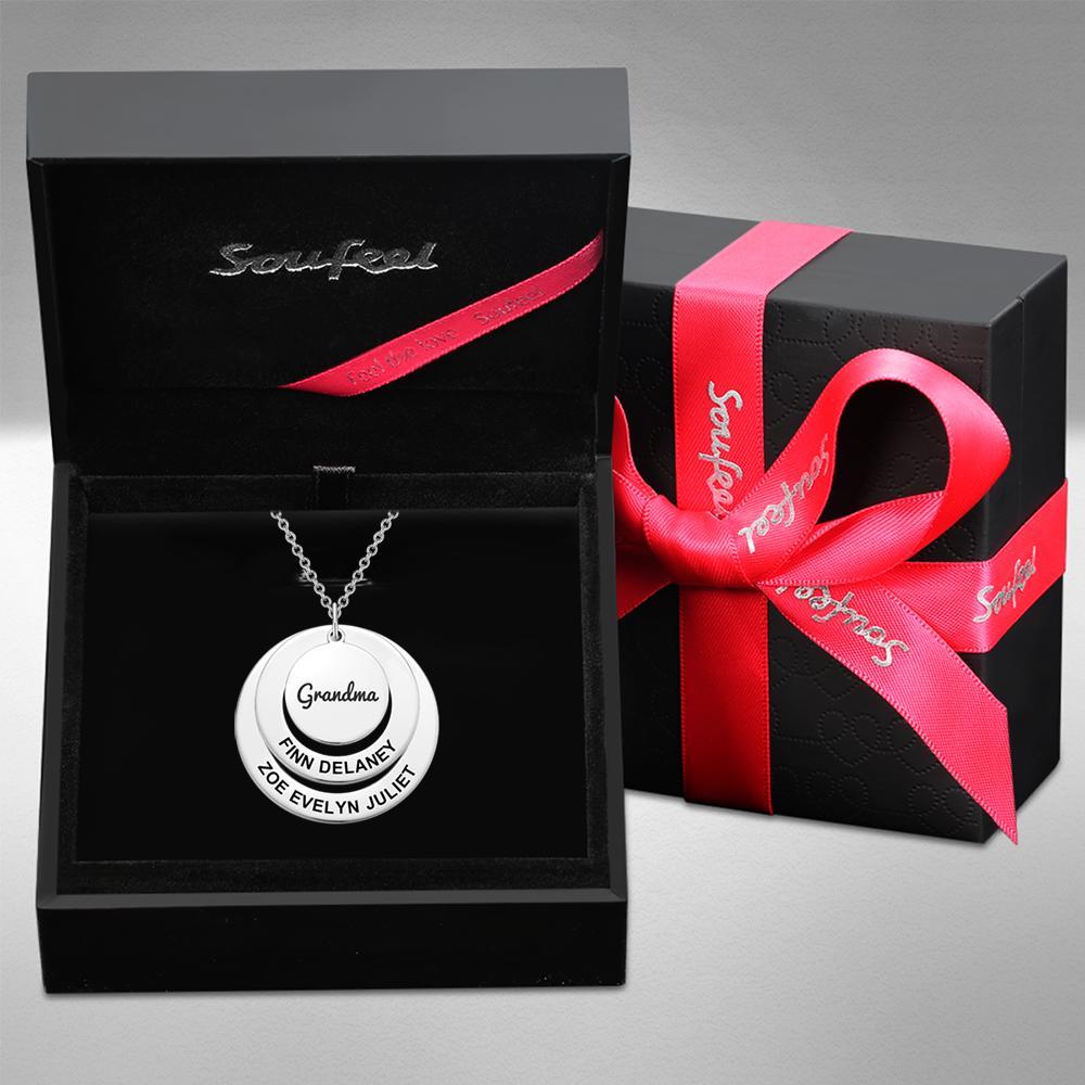 Engraved Necklace Name Necklace Memorial Gifts for Relatives