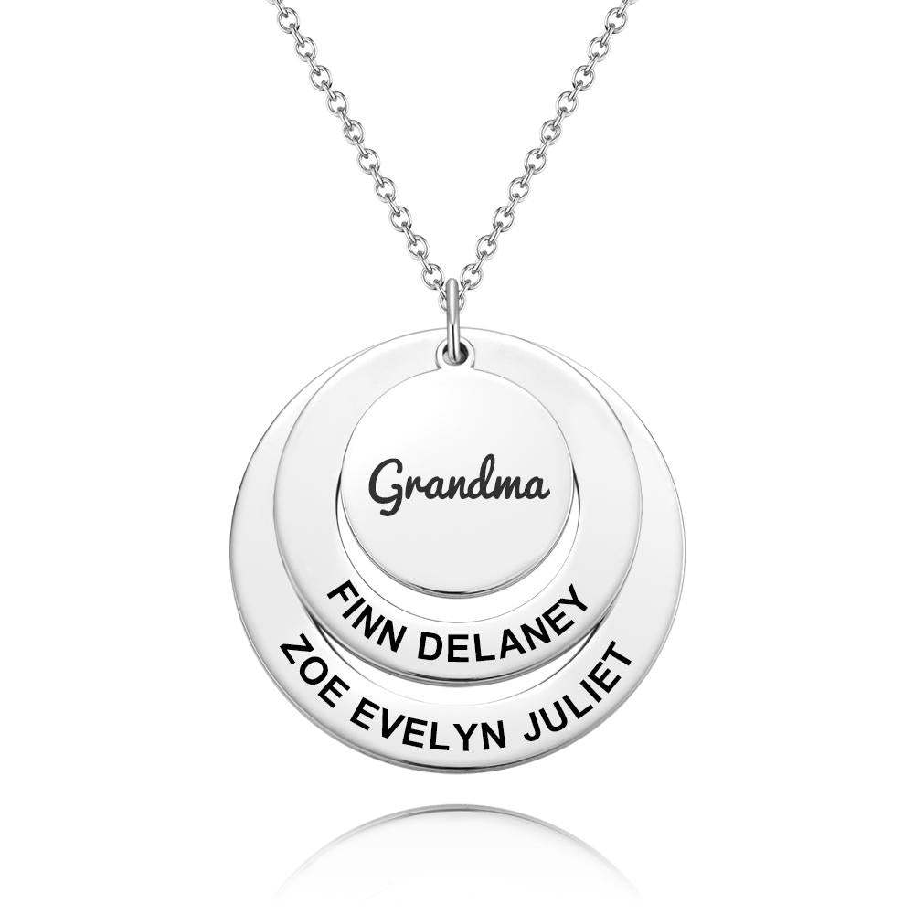 Engraved Necklace Name Necklace Memorial Gifts for Relatives